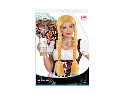 Peruca bivol blond cu împletituri