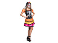 Costum de craniu mexican pentru o adolescentă