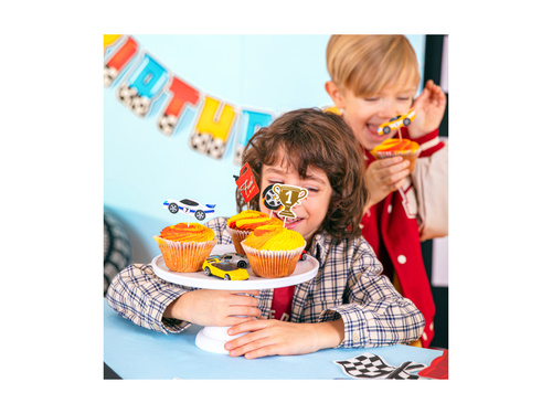 Picuri pentru tort Race Race - 10,5 cm - 7 buc.