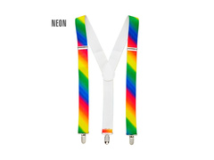 Bretele curcubeu multicolore