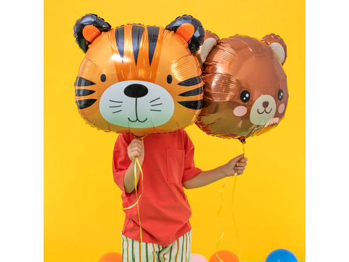 Balon tigru din folie - 52 x 57 cm - 1 buc.
