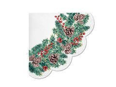 Șervețele rotunde Spruce Branch - 32 cm - 12 buc.