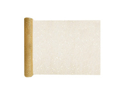 Decorațiune de masă cu sclipici - auriu - 30 cm x 5 m - 1 buc.