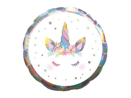 Balon din folie Iridescent Unicorn - 43 cm - 1 buc.