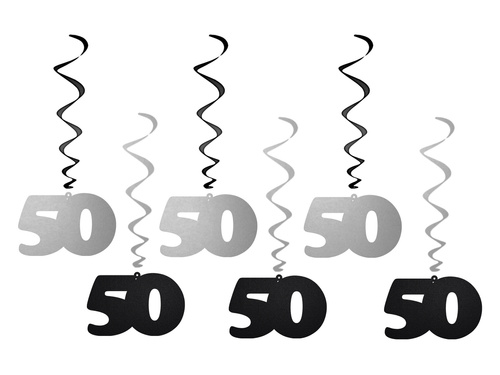 Decorațiuni suspendate pentru porci 50 de ani - 6 buc.