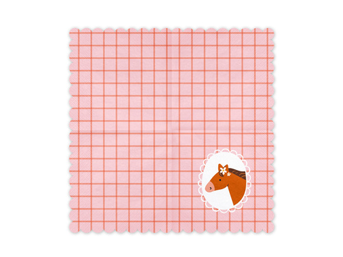 Șervețele aniversare Călăreț - 33 cm - 12 buc.