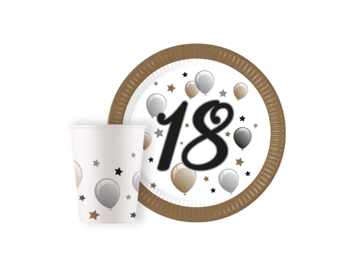 Set aniversar pentru petrecerea de 18 ani - 16 buc.
