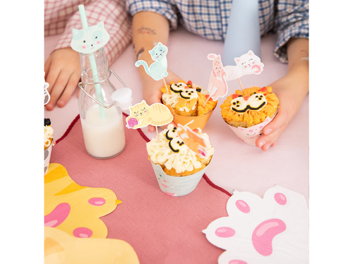 Folii pentru cupcakes Cats - 6 buc.