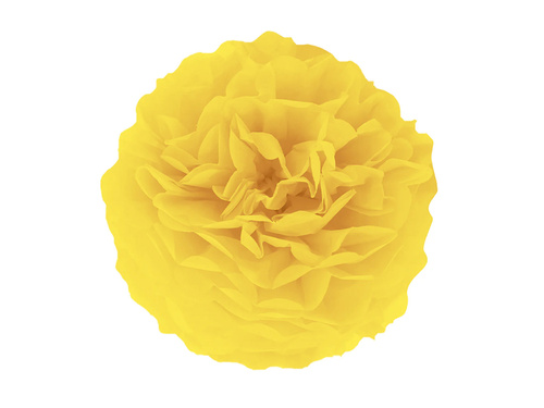 Decorațiuni florale suspendate pom pom - galben - 35 cm - 1 buc.