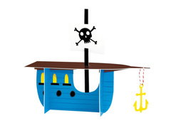 Decorațiuni de masă cu corabie pirat - 1 buc.