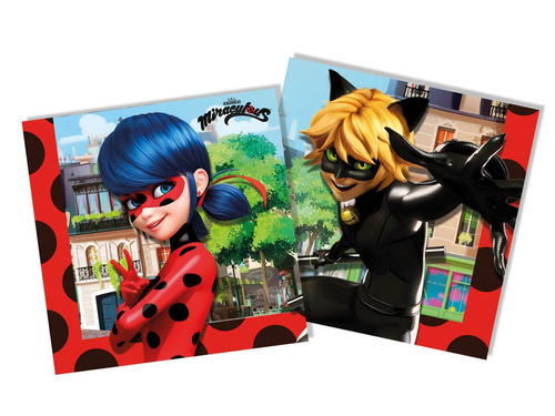 Șervețele aniversare Miraculum - 33 cm - 20 buc.