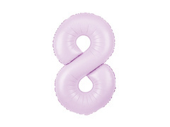 Balon folie liliac numărul 8 - 100 cm - 1 buc.