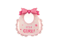 Bib balon folie - It's a Girl - 1 buc.