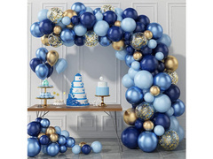Set de baloane pentru ghirlanda de baloane albastru marin - 133 buc.