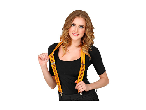 Bretele portocalii neon cu volane