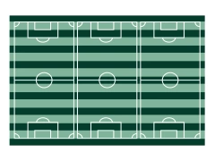 Față de masă pentru ziua de naștere fotbal - 120x180 cm - 1 buc.