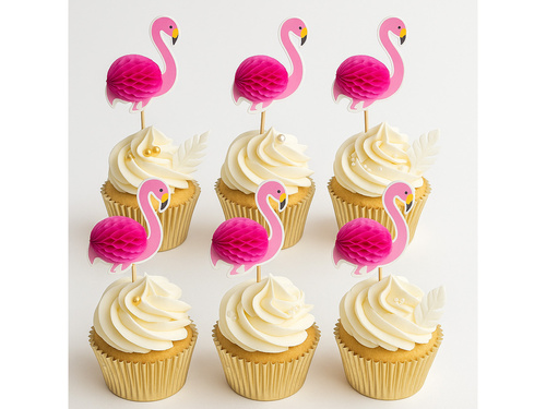 Cocktail picks Flamingos - 10 buc.