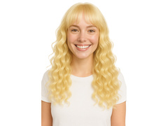 Peruca blonda lunga - 1 buc.