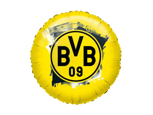 BVB Dortmund balon rotund din folie - 23 cm - 1 buc.