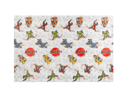 Față de masă aniversară Ninja - 120 x 180 cm - 1 buc.