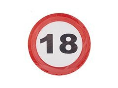 Farfurii Semnul interzicerii 18tka - 23 cm - 8 buc.