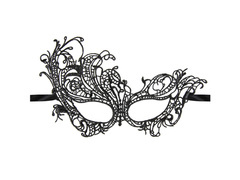 Mască dantelă pentru femei negru - 1 buc.