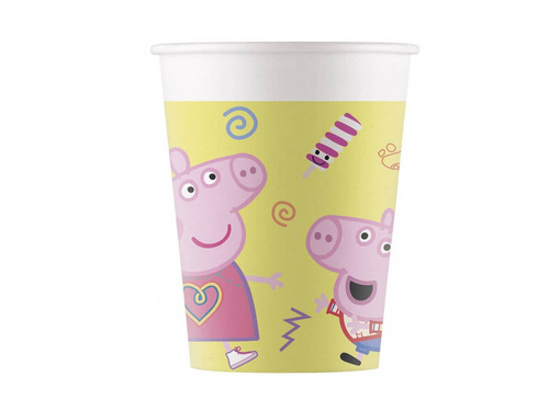 Cupe aniversare Peppa Pig - 200 ml - 8 buc.
