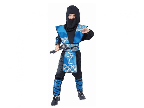 Costum ninja albastru - 1 buc.