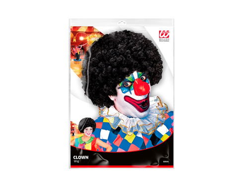 Clovn peruca păr negru afro