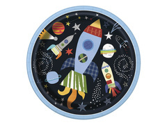 Farfurii aniversare Cosmos - 23 cm - 8 buc.