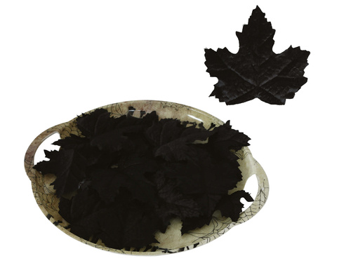 Frunze negre de Halloween - 24 buc.