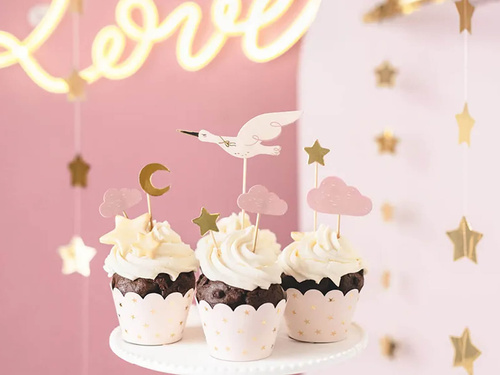 Baby Shower roz picks - 7 buc.