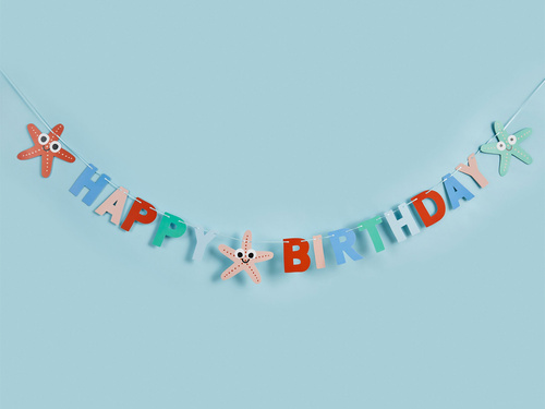 Ghirlanda Happy Birthday - 200 cm - 1 buc.