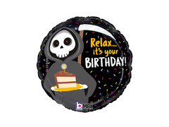 Balon aniversare moarte - 35x35 cm - 1 buc.