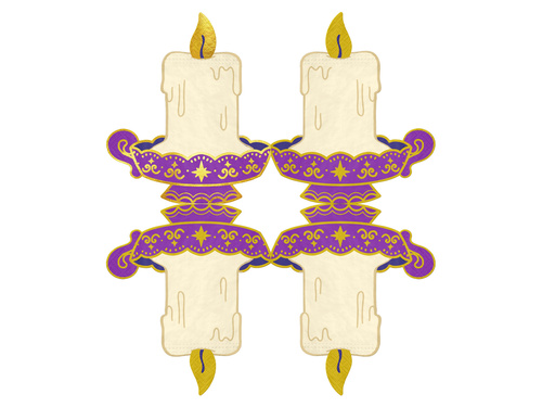 Șervețele Halloween Candle - 14,2 x 16,5 cm - 10 buc.