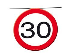 Steag banner Prohibiție semn 30tka - 12 m - 1 buc.