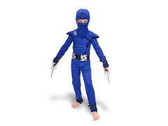 Costum războinic ninja roșu - 1 buc.