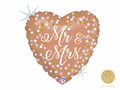 Balon cu folie Mr & Mrs - 46 cm - 1 buc.