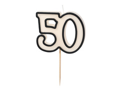 Lumânare pentru a 50-a aniversare - 5,5 cm - 1 buc.