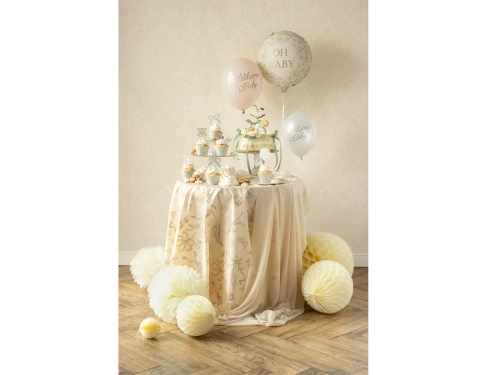 Față de masă cu folie florală - 180x120 cm - 1 buc.