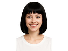 Peruca bob negru - 1 buc.