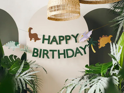 Banner aniversar Dinozauri - 300 cm - 1 buc.