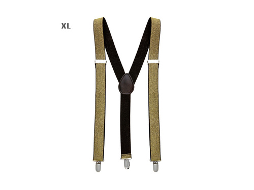 Bretele din lurex auriu