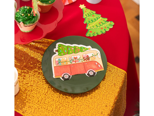 Decorațiune de masă cu paiete - auriu - 28 cm x 2 m - 1 buc.