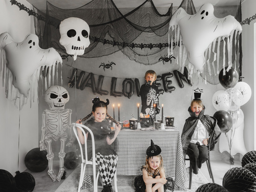 Halloween schelet balon folie - 46x129 cm - 1 buc.