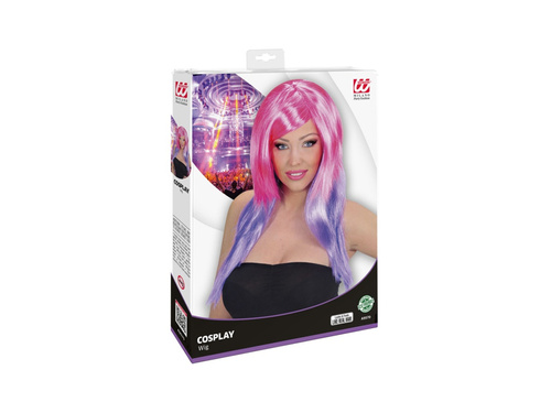 Peruca roz și violet în două tonuri