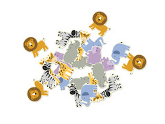 Confetti aniversare Safari - 54 buc.