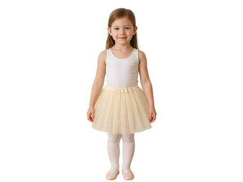 Fustă tutu - bej - 30 cm - 1 buc