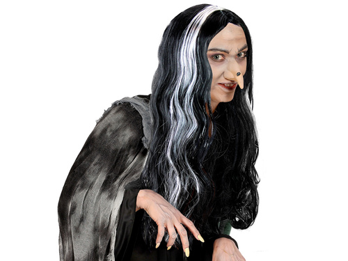 Peruca cu negru Mortisia - 1 buc.