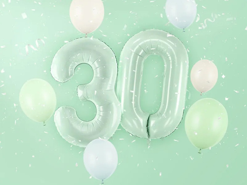 Balon folie verde numărul 3 - 72 cm - 1 buc.